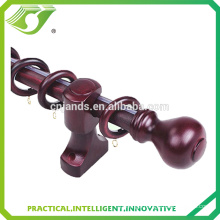 Curtain rod bracket wood,designer wood curtain rods